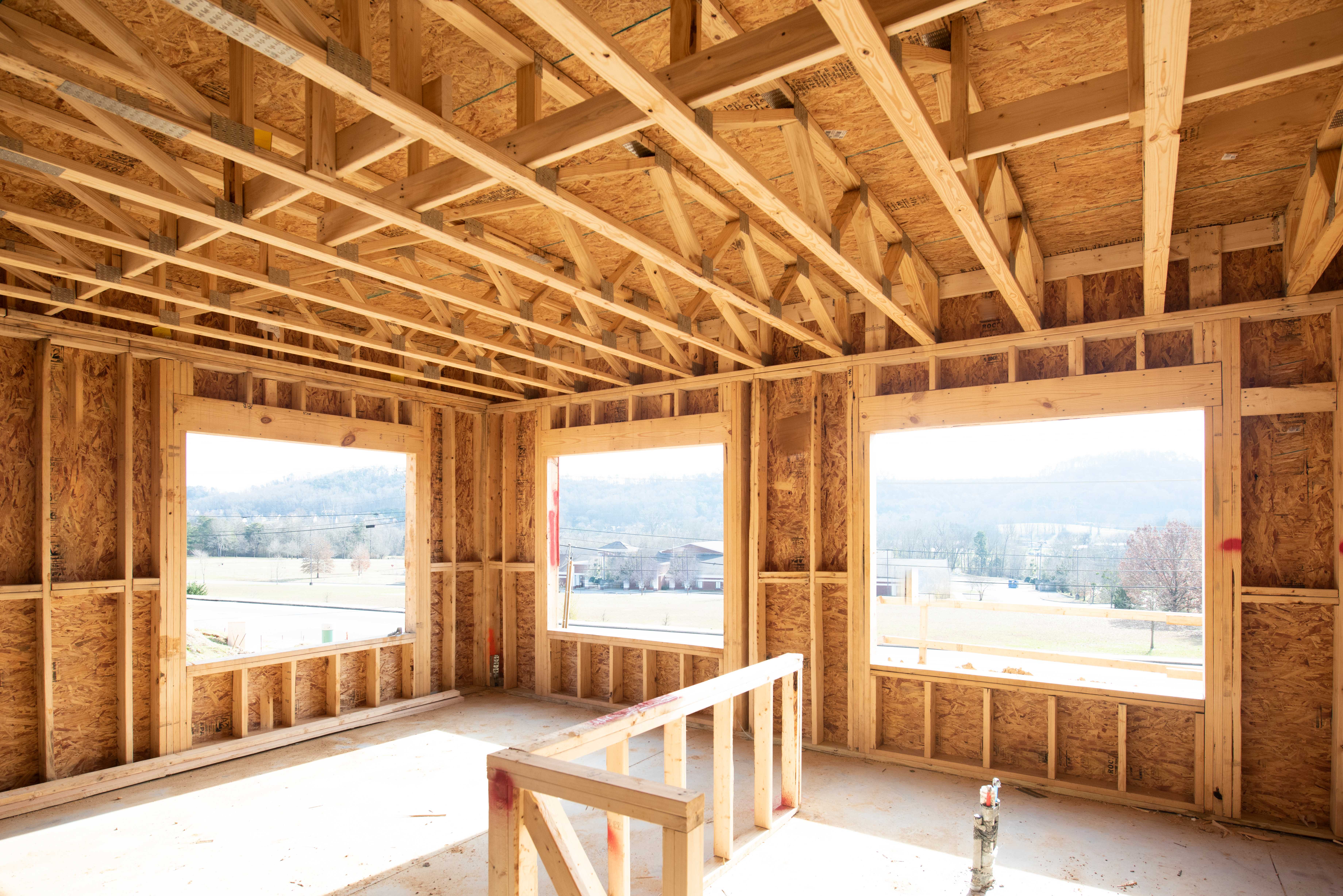 Timber frame of an extension